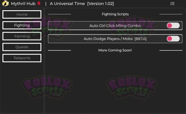 A Universal Time AUTO FARM & FIGHTING FREE GUI