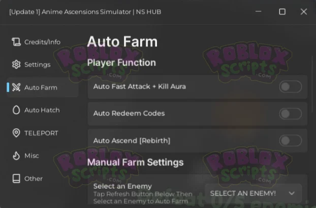 Anime Ascensions Simulator AUTO FARM GUI AUGUST 2024