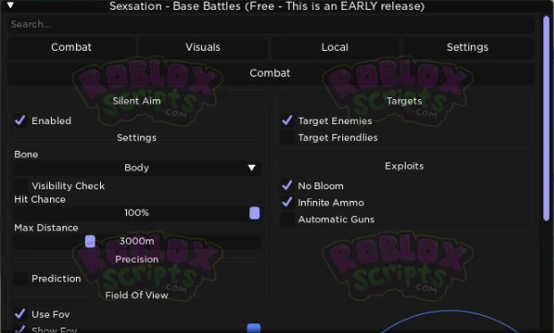 Base Battles Gun Shooting FREE GUI SILENT AIM AND MORE!