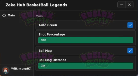 Basketball Legends AUTO GREEN SHOT & BALL MAGNET (100% SHOTS & EASY STEALS)