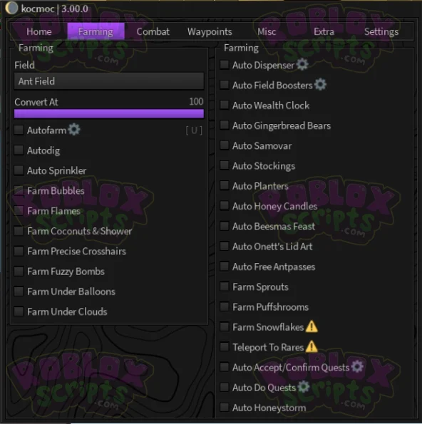 Bee Swarm Simulator KOCMOC FREE FARMING GUI NO KEY AUGUST 2024