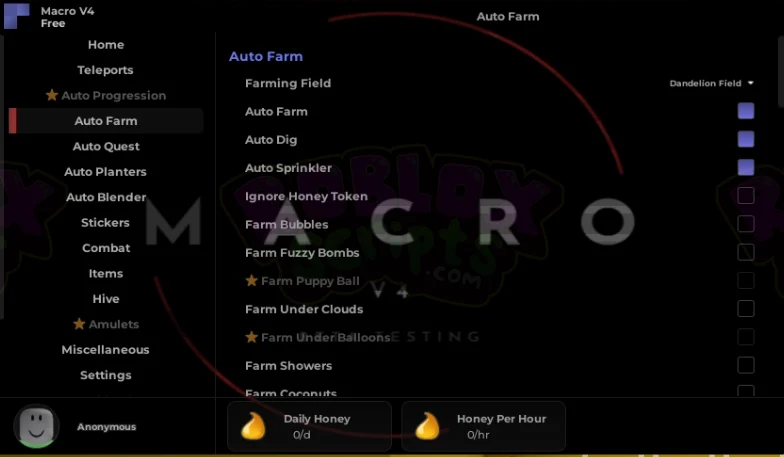 Bee Swarm Simulator MACRO V4 | FULLY WORKING AUTO FARM SCRIPT