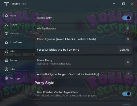 Blade Ball TENEBRA V1.6 FREE KEY SYSTEM GUI - AUTO PARRY | ABILITY BYPASS & MORE! MAY 2025