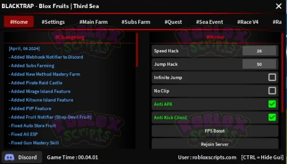 Blox Fruits CRACKED OPEN SOURCE BLACK TRAP HUB DECEMBER 2024