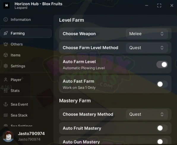 Blox Fruits HORIZON HUB | FREE SCRIPT | AUTO FARM MAX LEVEL | QUESTS | FRUITS & MORE! SEPTEMBER 2025