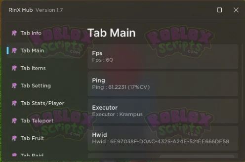 Blox Fruits NO KEY RINX HUB - ANTI CHEAT BYPASS SO NO RESETS!