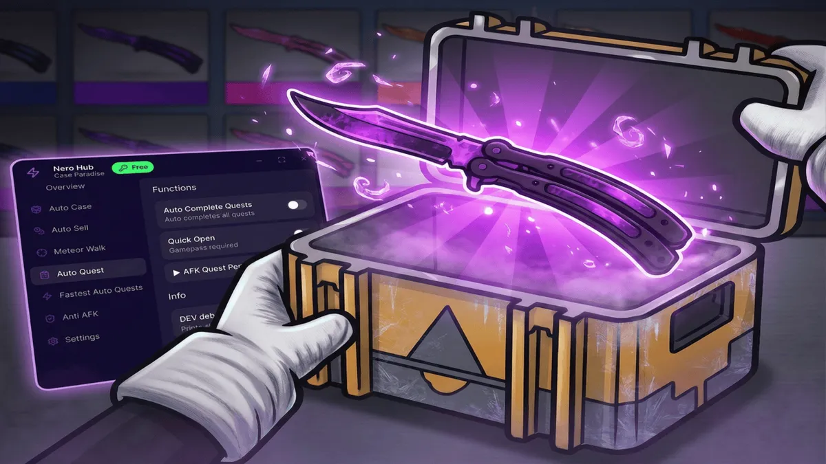 Case Paradise Best Auto Quest Auto Event Auto Case script Nero Hub