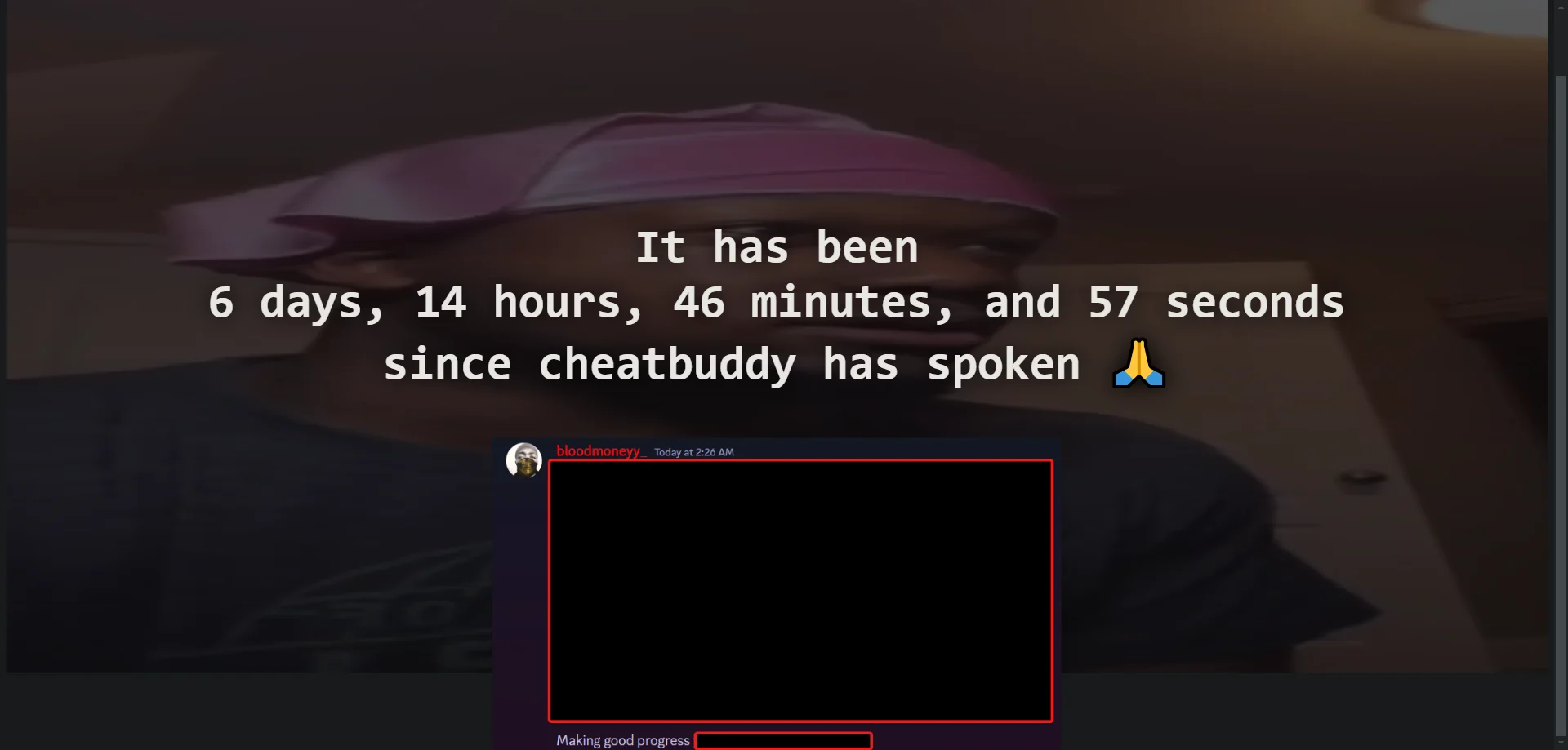 CHEAT BUDDY TRACKER WEBSITE - TRACK CHEAT BUDDYS LATEST ACTIVITY