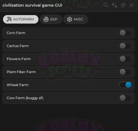 Civilization Survival Game FREE GUI - AUTO FARM JOBS - ESP - JULY 2025