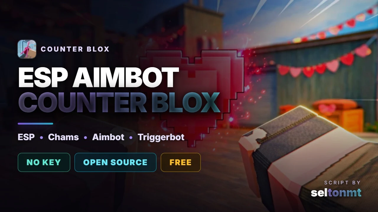 Counter Blox Script - ESP, Aimbot, Triggerbot, Chams and Recoil Control | Free, No Key, Open Source