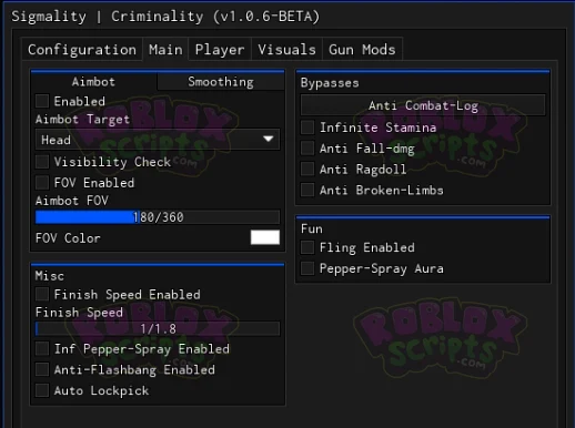 Criminality SIGMALITY FREE OPEN SOURCE GUI DECEMBER 2024