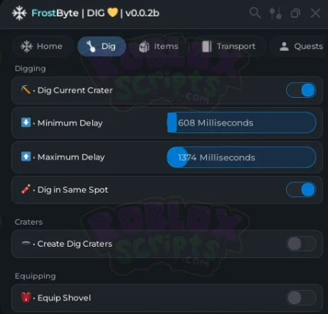 DIG | AUTO DIG CRATER | AUTO DELIVER PIZZAS | TELEPORTS & MORE! FROSTBYTE GUI JUNE 2025