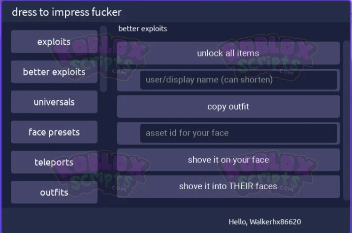 Dress To Impress FREE GUI AUGUST 2024
