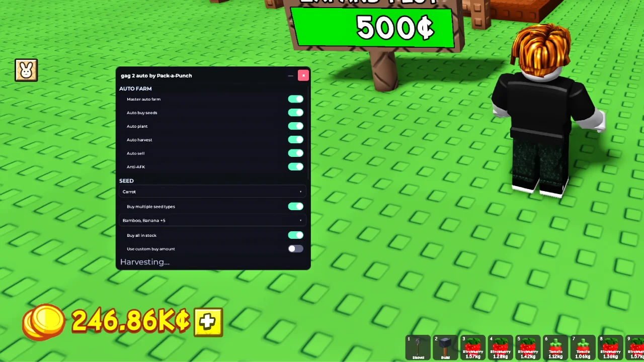gag 2 auto by Pack-a-Punch v1.0.9 gui