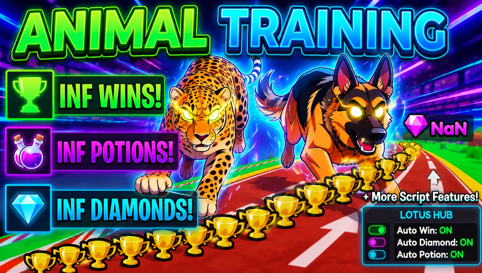 INF diamond INF win INF potion + more