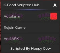 K-Food SIMPLE AUTO FARM GUI - JAN 2025