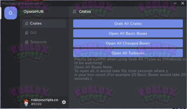 Mechanical Ascension X FREE GUI