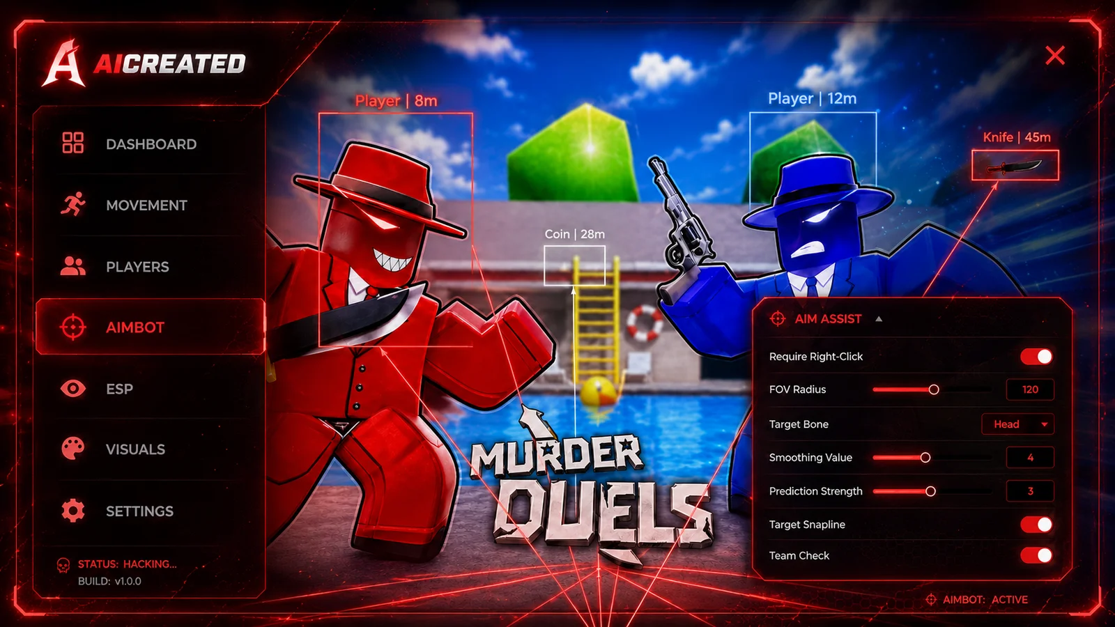 ⚔️MURDER DUELS⚔️| AIMBOT | SILENT AIM | SKIN CHANGER | TRIGGER BOT | ESP | 1.1