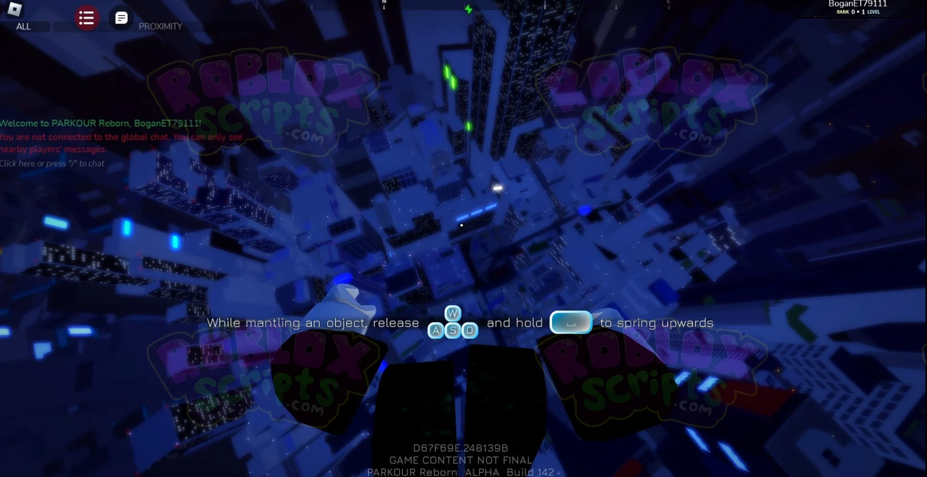 PARKOUR Reborn Alpha ADMIN FLY SCRIPT