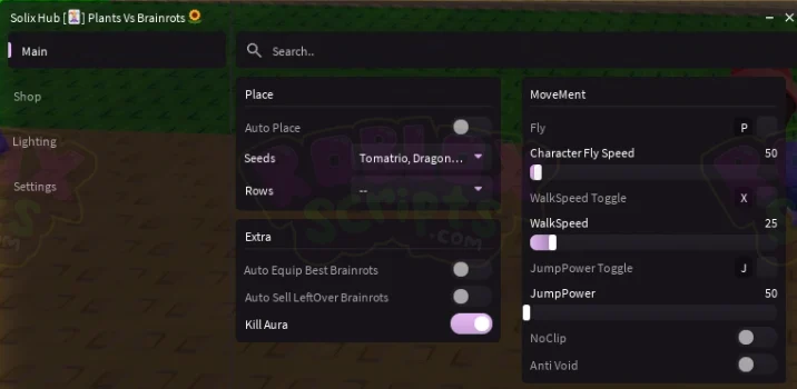 Plants Vs Brainrots KILL AURA | AUTO PLACE | AUTO BUY/SELL | FREE SCRIPT/GUI OCTOBER 2025