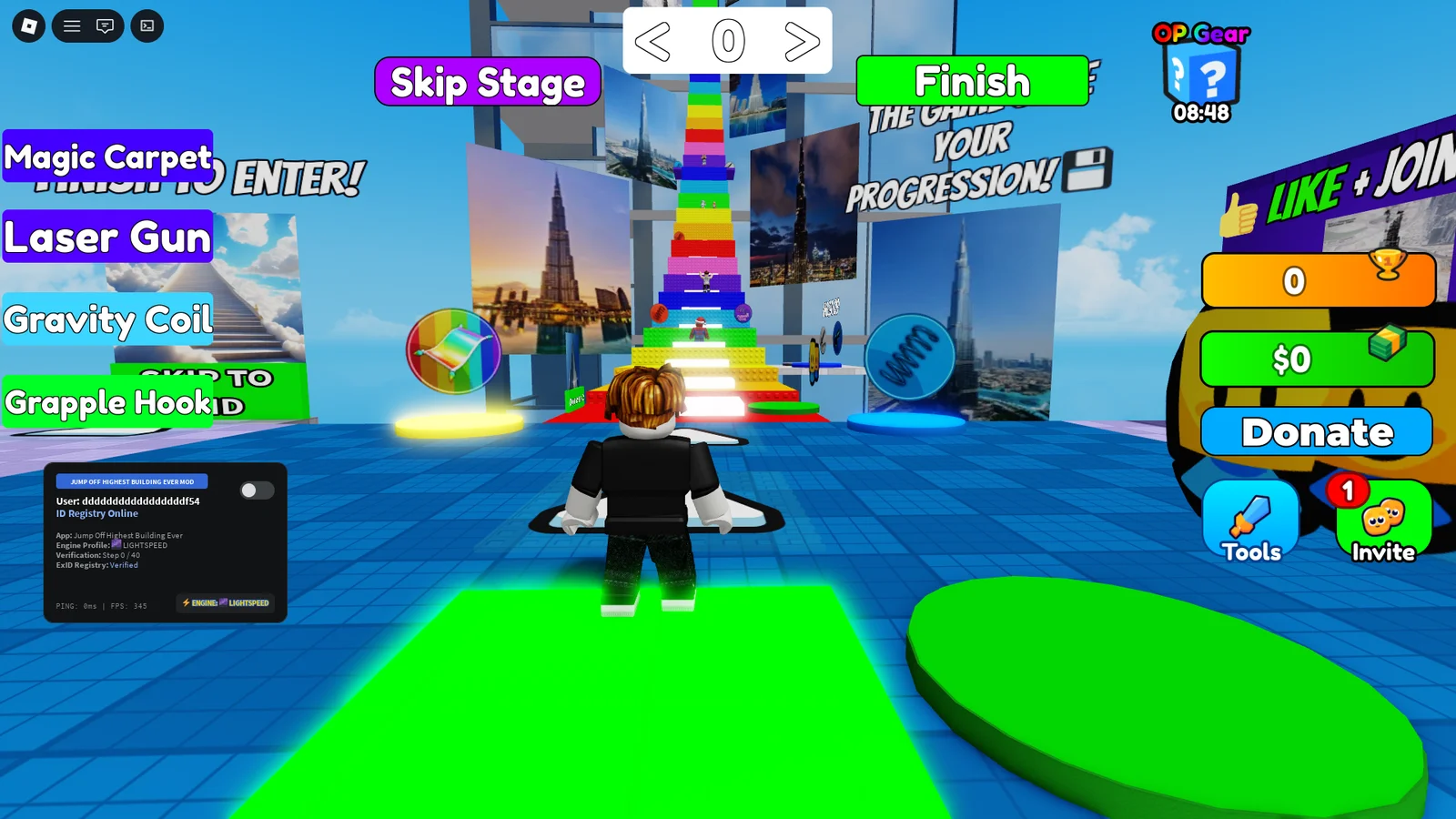 PloxScripts Hub | Jump Off Highest Building Ever | BETA