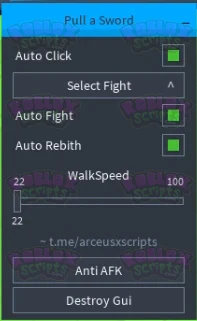 Pull a Sword AUTO CLICK & FIGHT GUI