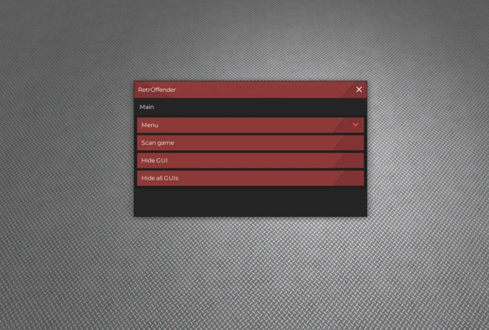 RetrOffender - RetroStudio Vulnerable GUI Finder