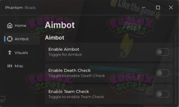 RIVALS PHANTOM HUB - AIMBOT & ESP