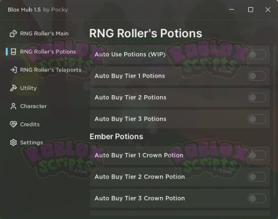 RNG Rollers FREE GUI APRIL 2024