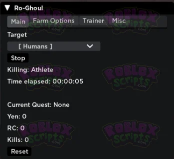 Ro-Ghoul SIMPLE FARMING GUI APRIL 2024