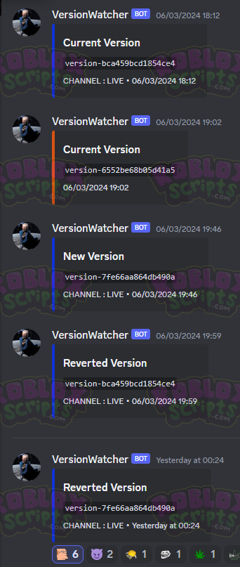 ROBLOX UPDATE TRACKER DISCORD BOT