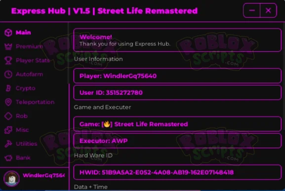 Street Life Remastered FREE GUI - LOTS OF FEATURES! EXPRESS HUB KEY SYSTEM SCRIPT JAN 2025