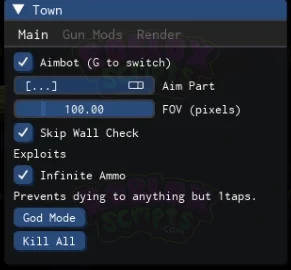 Town FREE GUI WITH ADONIS BYPASS SCRIPT | AIMBOT | GOD MODE | KILL ALL & MORE! MAY 2025