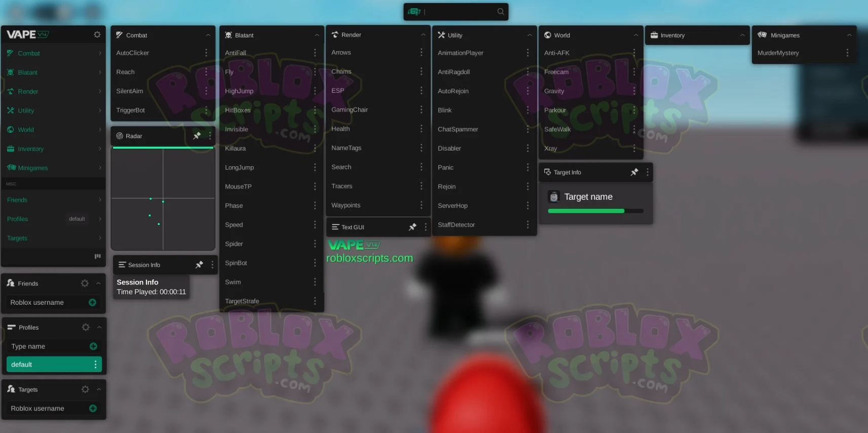 VAPE V4 GUI/SCRIPT REWRITE XMAS DAY RELEASE - UNIVERSAL SCRIPT - OP AND SUPPORTS MANY GAMES! TONS OF FEATURES!