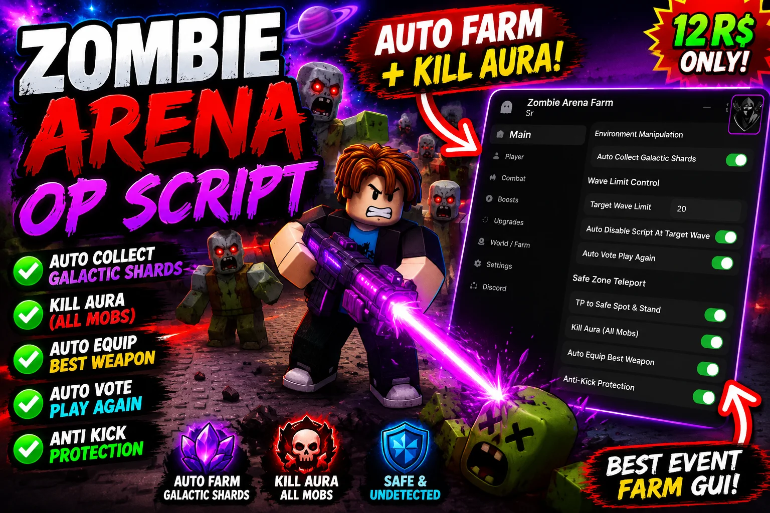 🔥 Zombie Arena FREE Script | Auto Farm